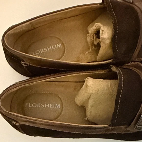 Florsheim Dark Brown Suede Leather Upper Slip-on Driving Loafer—-Men’s 12D - Picture 2 of 10